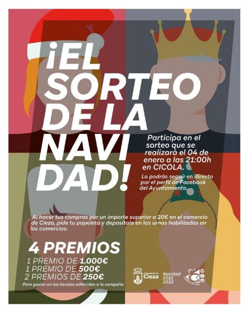 El Ayuntamiento y la Asociación de Comerciantes de Cieza te invitan a participar en ¡El sorteo de la Navidad! - 1, Foto 1