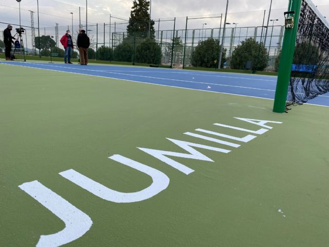 Finalizan las obras de reconstrucción de las pistas de tenis del Polideportivo La Hoya - 3, Foto 3