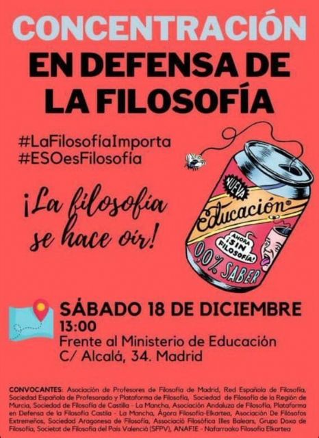 Profesionales de la Filosofía de toda España se plantan ante el Ministerio de Educación para reivindicar su necesidad - 1, Foto 1