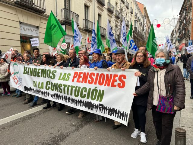 Sae ha sido el único sindicato sanitario en la manifestación por el blindaje de las pensiones en la Constitución - 2, Foto 2