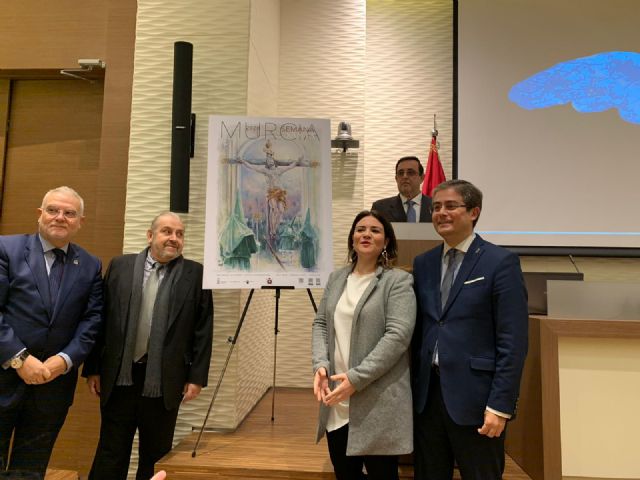 La Esperanza ilumina de verde el cartel de la Semana Santa murciana 2020, a través del pincel de José Hurtado - 1, Foto 1