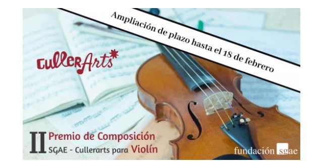 Ampliado el plazo del II Premio de Composición SGAE – CullerArts para violín - 1, Foto 1