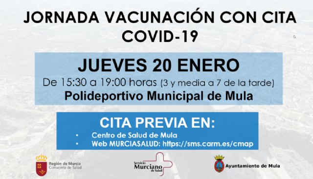 Jornada de vacunación con cita previa COVID-19 – Jueves, 20 de enero - 1, Foto 1
