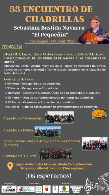 Torreagüera celebra este domingo el XXXIII Encuentro de Cuadrillas Sebastián Bastida Navarro ´El Pequeñín´ - 2, Foto 2
