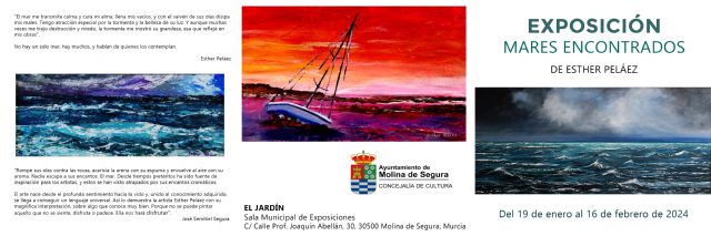 La Sala El Jardín de Molina de Segura acoge la exposición MARES ENCONTRADOS, de la artista Esther Peláez, del 19 de enero al 16 de febrero - 2, Foto 2