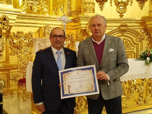 El Resucitado nombra hermano de honor al Paso Blanco en su visita a Lorca - 1, Foto 1