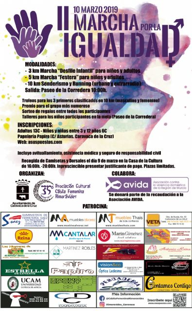 La II Marcha por la Igualdad de Caravaca se celebra el 10 de marzo dentro de los actos del ´Día Internacional de la Mujer´ - 2, Foto 2