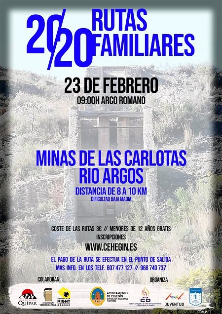 Las Minas de las Carlotas y Río Argos acogerán la primera ruta de turismo familiar de naturaleza - 1, Foto 1