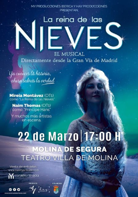 El musical LA REINA DE LAS NIEVES sustituye al espectáculo IMAGINANDO CON PETER PAN el domingo 22 de marzo en el Teatro Villa de Molina - 1, Foto 1