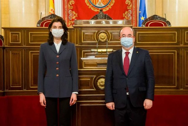 Miquel Iceta se reúne en el Senado con su presidenta, Pilar Llop - 1, Foto 1