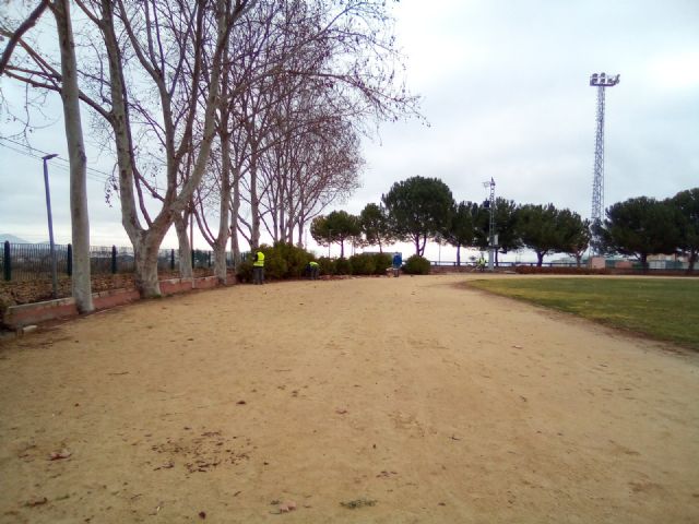 Los alumnos y alumnas del Programa Mixto 'Jardines de Bullas' continúan con las labores de mantenimiento en diferentes espacios ajardinados - 3, Foto 3