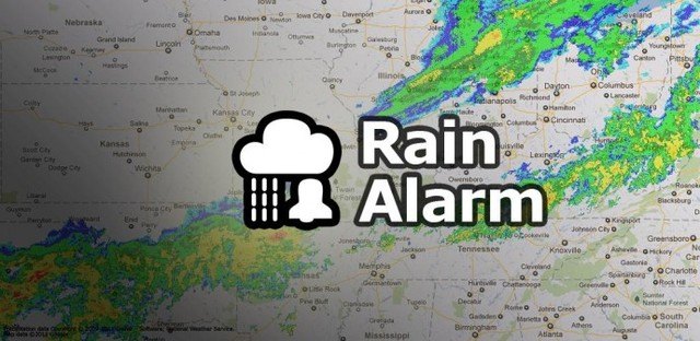Aplicación Rain Alarm. Disponible para IOS y Android, Foto 3
