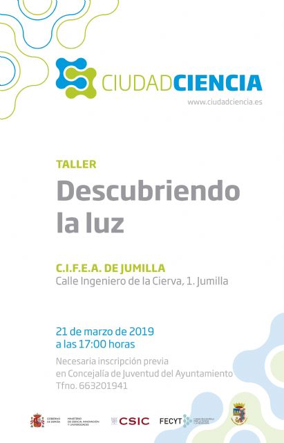 'Descubriendo la luz', taller de Ciudad Ciencia que visitará Jumilla jueves y viernes - 1, Foto 1