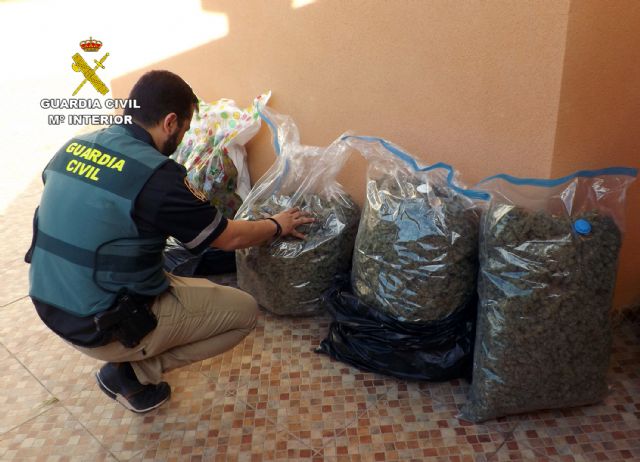 La Guardia Civil desmantela en Cieza un punto de almacenamiento de marihuana - 1, Foto 1