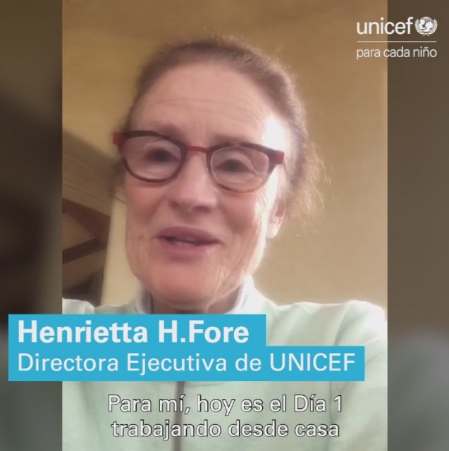 Declaración de Henrietta Fore, directora ejecutiva de UNICEF, sobre la pandemia del coronavirus - 1, Foto 1
