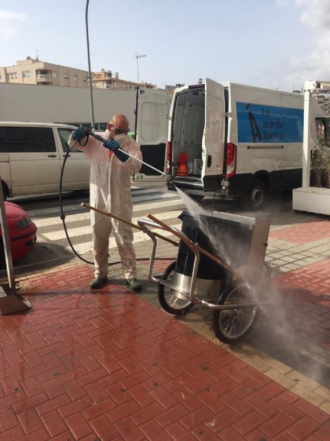 La Concejalía de Limpieza refuerza la desinfección de calles para evitar la propagación del coronavirus - 5, Foto 5