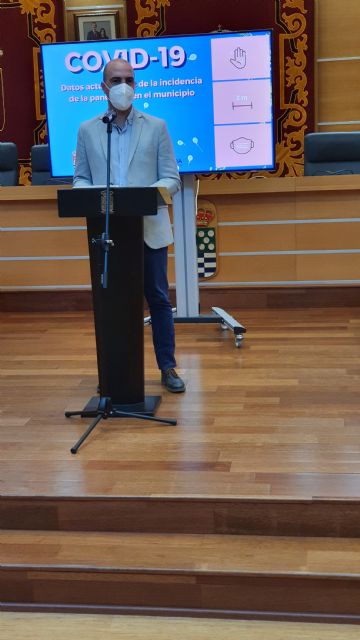 Molina de Segura continúa bajando el número de casos activos por COVID-19, que se sitúa en 7, con una incidencia acumulada en la última semana de 7 casos por 100.000 habitantes - 1, Foto 1