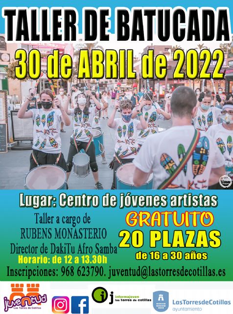 Un taller de batucada gratuito para jóvenes de 16 a 30 años - 1, Foto 1