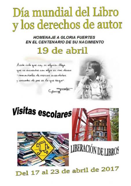 La Biblioteca de Caravaca celebra el 'Día Internacional del libro' con un homenaje a Gloria Fuertes - 1, Foto 1