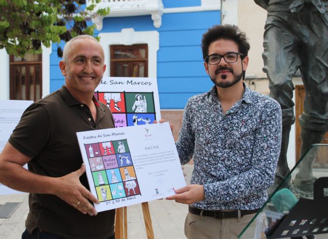 Colorido cartel para anunciar la Fiesta de San Marcos - 2, Foto 2