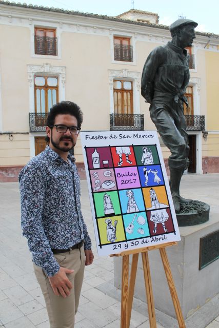 Colorido cartel para anunciar la Fiesta de San Marcos - 3, Foto 3