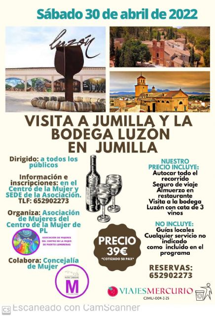 La Asociación de Mujeres del Centro de la Mujer de Puerto Lumbreras retoma los viajes - 1, Foto 1