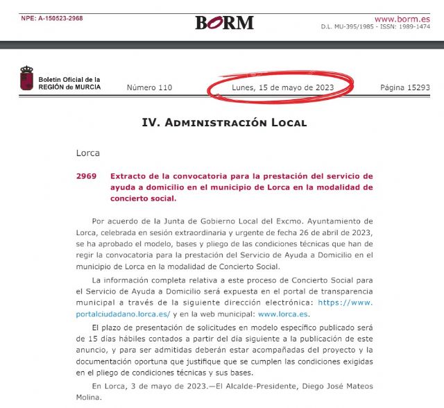 El PSOE de Lorca reivindica que el servicio de ayuda a domicilio de Lorca, gestionado mediante concierto social es logro del anterior equipo de gobierno - 1, Foto 1