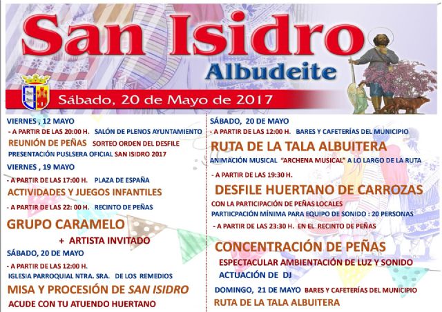 Albudeite vive este próximo fin de semana las Fiestas en Honor de San Isidro Labrado - 3, Foto 3