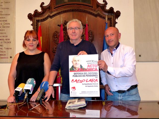 Cayo Lara aborda hoy en Lorca la defensa del sistema público de pensiones - 1, Foto 1