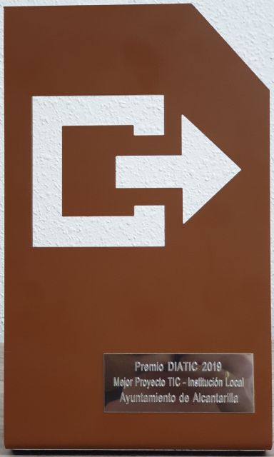 El Ayuntamiento de Alcantarilla recibe el Premio DíaTIC19 al Mejor Proyecto TIC de una Institución Local de la Región de Murcia - 1, Foto 1