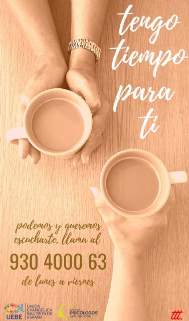 La Iglesia Evangélica Bautista de Águilas se suma al proyecto Tengo tiempo para ti - 3, Foto 3