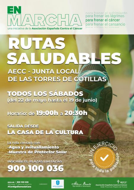La junta local de la AECC organiza cinco rutas saludables para todos los públicos - 1, Foto 1