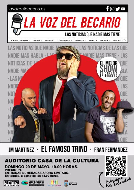 La Casa de Cultura acogerá el 29 de mayo el espectáculo de humor 'La Voz del Becario' - 1, Foto 1