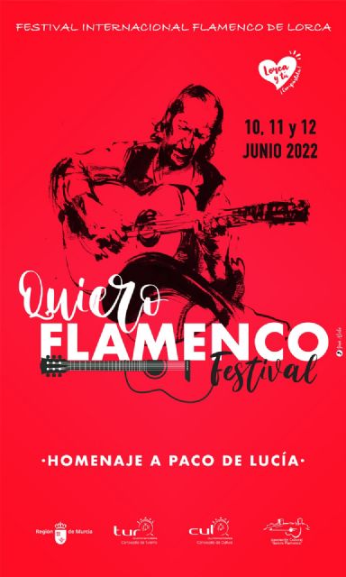 Lorca acogerá el I Festival Internacional de Flamenco Quiero Flamenco los días 10, 11 y 12 de junio en homenaje al gran Paco de Lucía - 2, Foto 2
