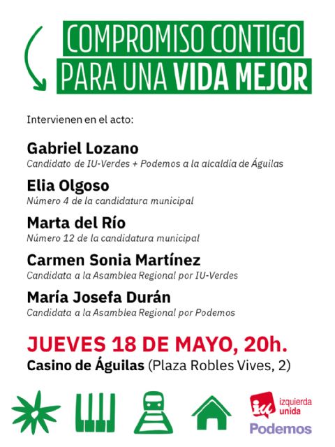 Esta tarde la coalición de Izquierda Unida y Podemos presentará sus propuestas para cuidar Águilas - 2, Foto 2