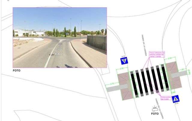 Churra contará con dos vados peatonales nuevos en  vías principales preservando la seguridad y accesibilidad de los usuarios - 1, Foto 1