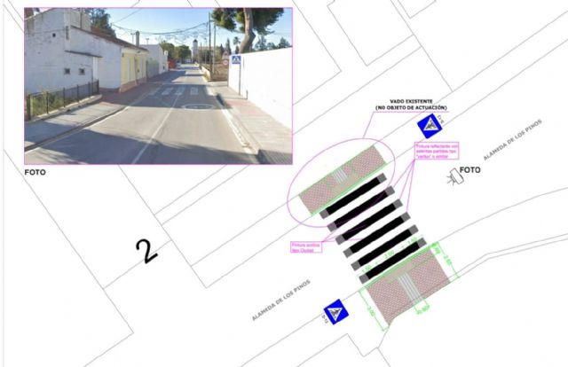 Churra contará con dos vados peatonales nuevos en  vías principales preservando la seguridad y accesibilidad de los usuarios - 2, Foto 2