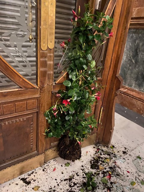 El Real Casino sufre un acto vandálico que destruye parte de su fachada histórica - 4, Foto 4