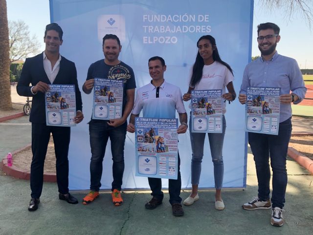 La Fundacin de Trabajadores de ELPOZO patrocina y da nombre al Trofeo del X Triatln Popular Villa de Alhama y de la Mujer por tercer año consecutivo, Foto 4