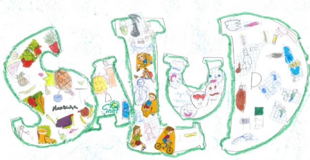 Alumnos de los colegios Luis Costa, y Santa Rosa de Lima y del instituto Licenciado Francisco Cascales ganan el II concurso 'Yo pinto en salud' - 2, Foto 2