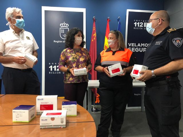 La Comunidad distribuye test de anticuerpos de la COVID-19 a los cuerpos de policías locales, personal de protección civil y bomberos del Consorcio de Extinción de Incendios