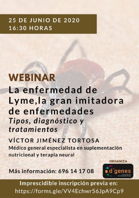 D´Genes organiza un webinar sobre la enfermedad de Lyme - 1, Foto 1