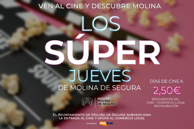 LOS SÚPER JUEVES de Molina de Segura, con el cine a 2,5 euros - 1, Foto 1