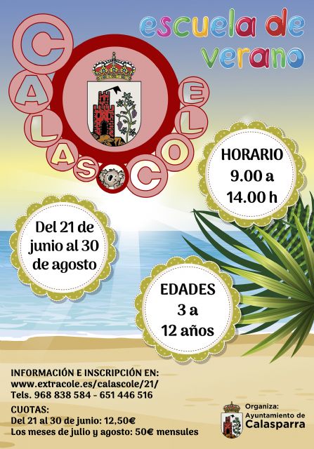 Presentada la escuela de verano CALASCOLE 2021 - 1, Foto 1