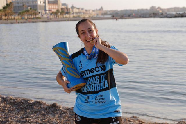 La aldeana Paula Morales, bicampeona de Europa de balonmano playa con 'Las Cats' - 2, Foto 2