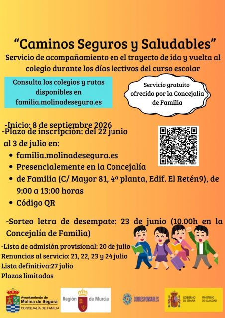 La Concejalía de Familia abre los plazos de inscripción para los servicios gratuitos de conciliación Corresponsables 90 minutos y Caminos seguros y saludables para el curso 2026-2027 - 2, Foto 2