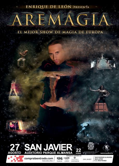 El mago Enrique de León, especialista en magia de grandes ilusiones,  estrenará su espectáculo  Aremagia el 27 de agosto en San Javier - 1, Foto 1