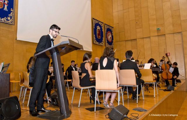 La Joven Orquesta Sinfónica de Cartagena se estrenó con un concierto en la UPCT - 3, Foto 3