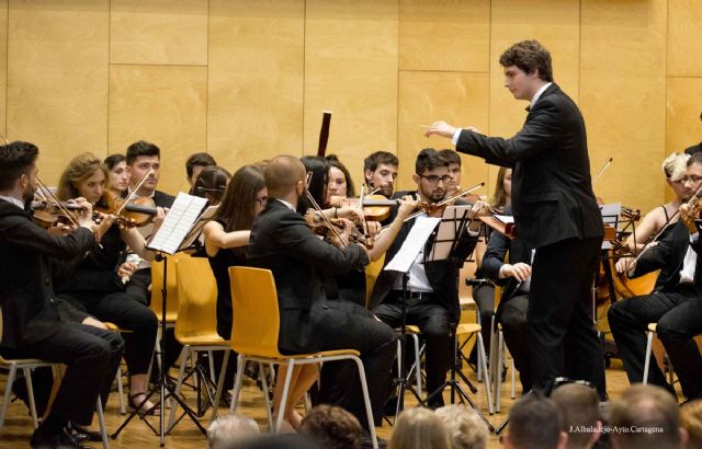 La Joven Orquesta Sinfónica de Cartagena se estrenó con un concierto en la UPCT - 5, Foto 5