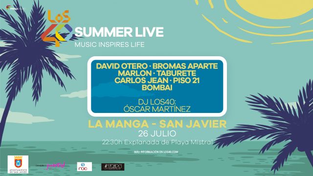 La Manga de San Javier recibe la gira LOS40 Summer Live - 1, Foto 1